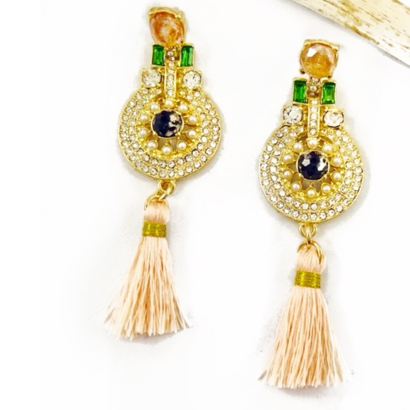 Rhinestone earrings - Picture 1 of 2